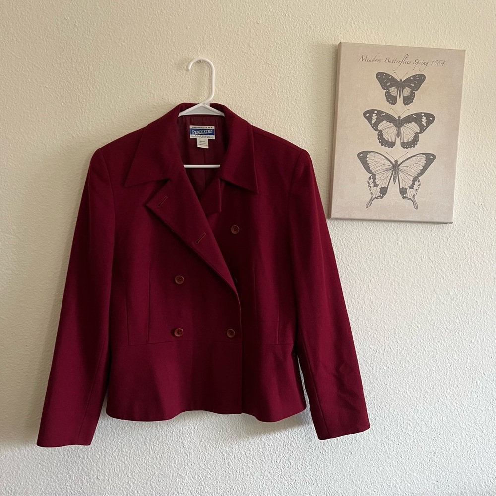 Vintage Women Pendleton Wool Suit and Skirt